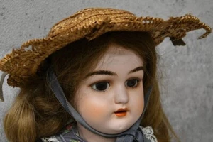 Seltene Frankreich antike Dep Jumeau Biskuit Puppe Höhe 24 Zoll - Bild 1 von 10