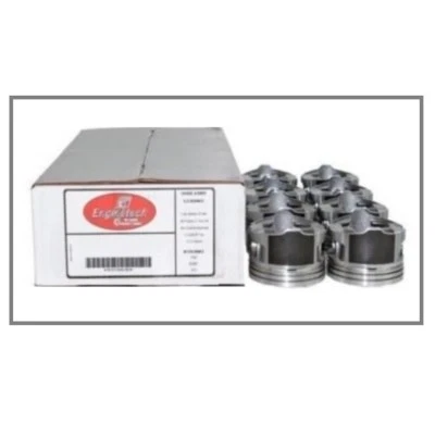 3.780" Bore Coated Flat Top Pistons Set for 2005-2009 Chevrolet LS 4.8L 5.3L - Image 1 of 4