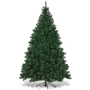 7.5Ft Pre-Lit Dense Christmas Tree w/550 Multicolor Lights Hinged Room Decor - Picture 1 of 6