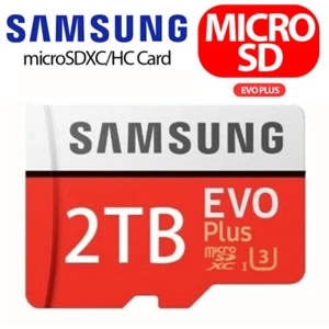 2TB Evo Plus Micro SD Card SDXC C10 U3 TF Card Memory Card For Camera Phone Tab - Zdjęcie 1 z 10