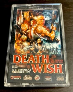 STU BANGAS Death Wish Black Cassette Tape NM Ill Bill Vinnie Paz Mr Lif Apathy - Picture 1 of 3