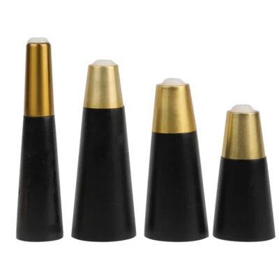 1X Hágalo Usted Mismo Madera Maciza Muebles Patas Latón Cubiertas Armario Sofá Sofá Pies Foto 1 de 4