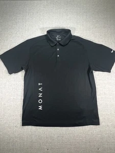 Nike Shirt Adult Medium Black Polo Short Sleeve Outdoors Classic Mens - Picture 1 of 9