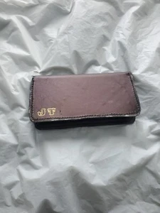 JT Handmade Black/Purple HolographicBi-Fold Wallet Cash And Card Holder Wallet - Picture 1 of 6