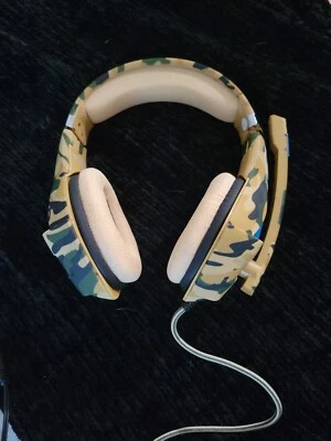 Beexcellent Pro Gaming Headset Headphones GM-500 Camo Never Used New Out Of Box - Image 1 of 4