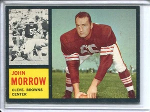 1962   Topps    Football    # 31   John Morrow   NM-MT   Near Mint to Mint  - Picture 1 of 2
