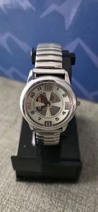 FOSSIL ROAD TRIP JR7646 SKELETON SILVER MEN'S WATCH. NEW BATTERY INSTALLED - Picture 1 of 11