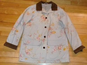 Women's Vintage L.L. Bean Barn Chore Jacket Coat Size Small Floral - Picture 1 of 13