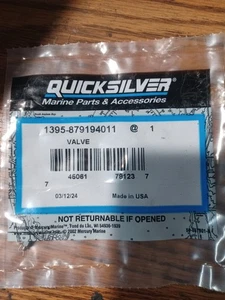 QUICKSILVER MARINE PARTS 879194011 VALVE MERCURY - Bild 1 von 4