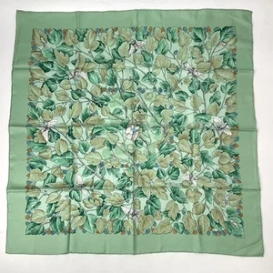 HERMES Carré 90 "l'ARBRE de SOIE" Silk Tree Very Good Condition From Japan - Picture 1 of 6