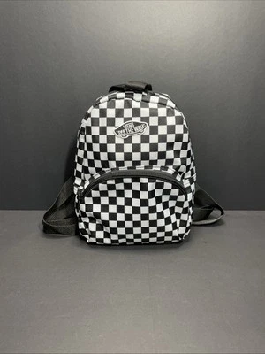 Mochila "Mini" a cuadros negra/blanca Vans Got This para mujer/niña (VN0A3Z7W56M) Foto 1 de 4