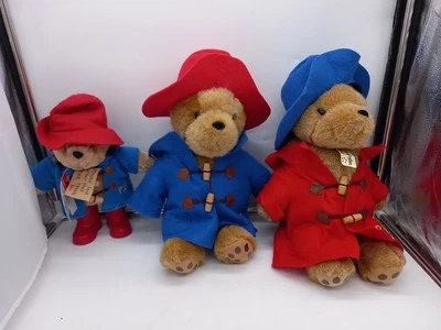 3x Paddington Bear Plush Rainbow Designs 2014 & 2020 Soft Toy Collectable Bundle - Image 1 of 4