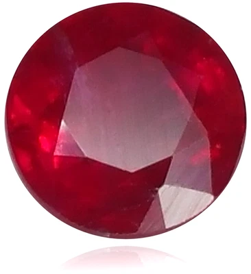 🔴 Natural Ruby 0.60 Carat 4.8mm Round 🔴 - Image 1 of 3