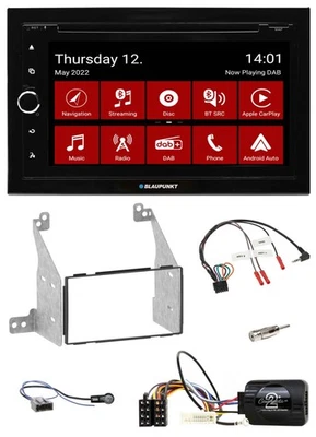 Blaupunkt Lenkrad DVD Bluetooth DAB 2DIN USB Autoradio für Nissan Pathfinder R51 - Bild 1 von 4