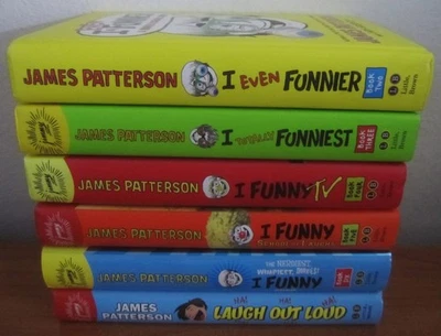 LOT OF 6 I FUNNY SERIES CHILDREN'S HC BOOKS BY JAMES PATTERSON AGES 8-12 - Image 1 of 2