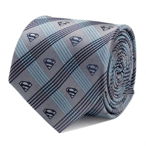 Corbata a cuadros gris DC Superman - Imagen 1 de 5
