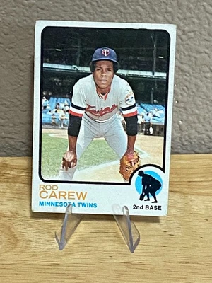 Tarjeta de béisbol Rod Carew MLB 1973 #330 Minnesota Twins Foto 1 de 2