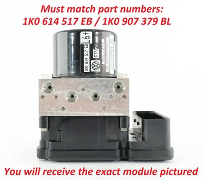 13 - 14 Volkswagen Passat módulo ABS controlador de freio antibloqueio 1K0 614 517 EB - Imagem 1 de 4