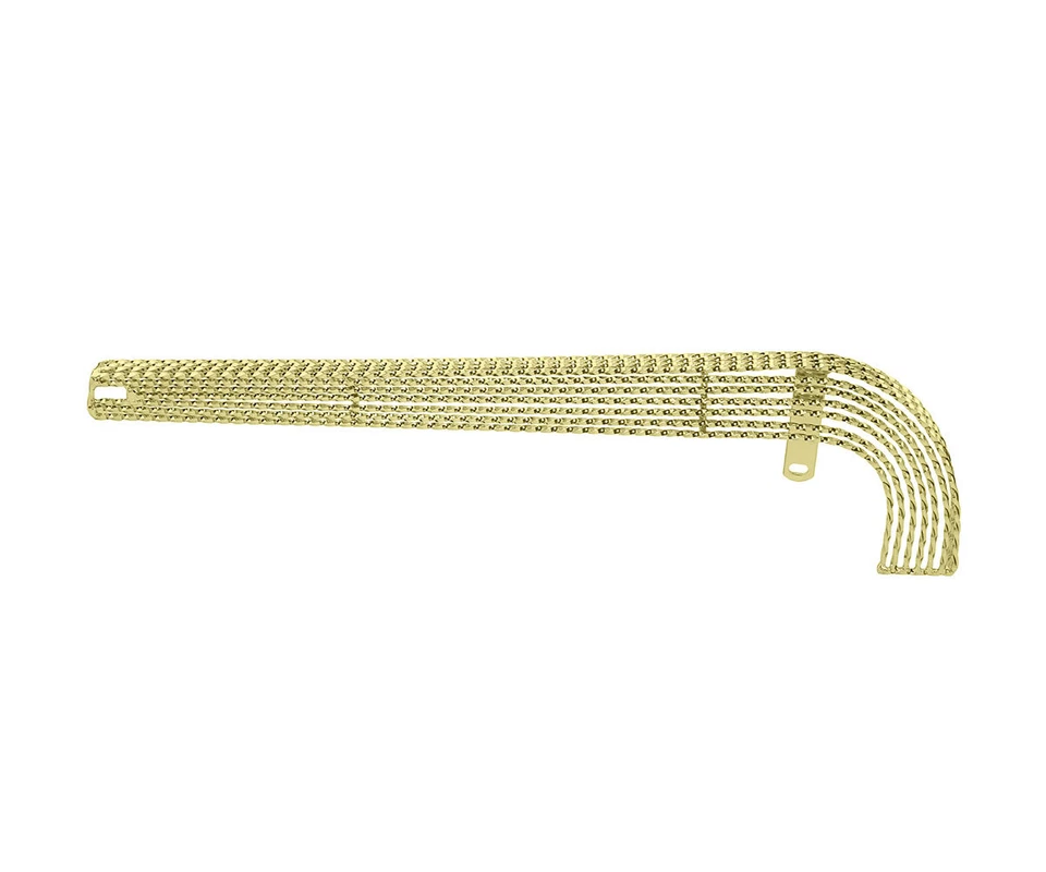ORIGINAL! UNIQUE 20 STEEL LOWRIDER LUCKY 7 TWISTED CHAIN GUARD IN CHROME OR GOLD - Image 1 of 1