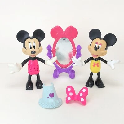 Disney Mattel Minnie Mouse Bow-Tique Muñeca de Vestir Snap N’ Estilo Juguete Lote Foto 1 de 4