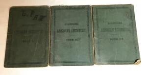 Lot 3, Standard American Arithmetic Books 1,2, and 3 VINTAGE @1907, Concordia - Picture 1 of 8