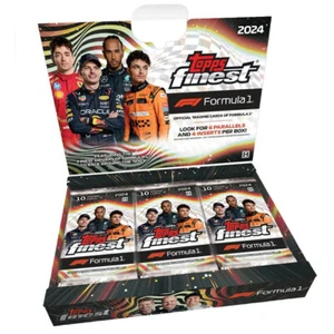 TOPPS Finest Formula 1 Racing Cards Hobby Box 2024 NOWY zapieczętowany wyświetlacz 60 kart - Zdjęcie 1 z 8