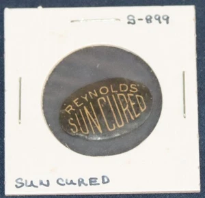 Targhetta tabacco in latta, Reynolds' Sun Cured, R. J. Reynolds Tob. Co., Winston, NC - Foto 1 di 1