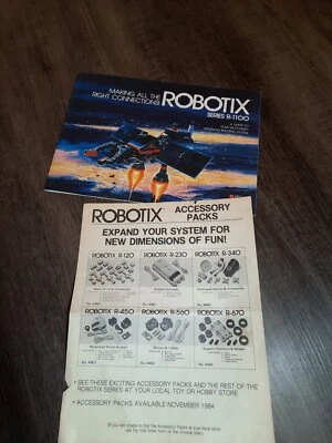 Robotix Series R-1100 Instruction Manual Guide 1985 Milton Bradley  - Image 1 of 4