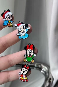 40 Stck. Mickey Minne Niedlich Metall Charm Anhänger Zum Selbermachen Halskette Schmuckherstellung - Bild 1 von 1