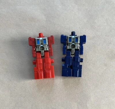 Robotech BLOCKMAN Robolinks Takara 1984 Robot Action Figures Blue And Red - Image 1 of 2