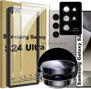 Samsung S25 S24 S23 S22 S21 Ultra FE Plus Full Tempered Glass Screen Protector - Picture 1 of 27