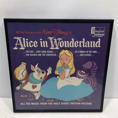 Capa de álbum emoldurada - Alice no País das Maravilhas de Walt Disney DQ-1208MO, vinil não incluído - Imagem 1 de 2