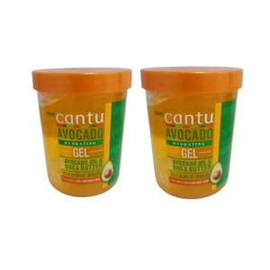 2x Cantu Avocado feuchtigkeitsspendendes Haarstyling-Gel, 18,5 oz/524 g - Bild 1 von 2