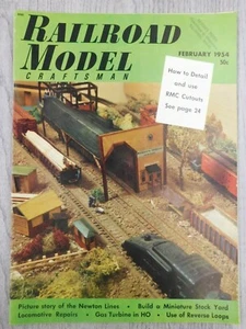 Railroad Model Craftsman FEB 1955 Vol. 22 No. 9 Trains Mancave Vintage Magazine - Picture 1 of 4