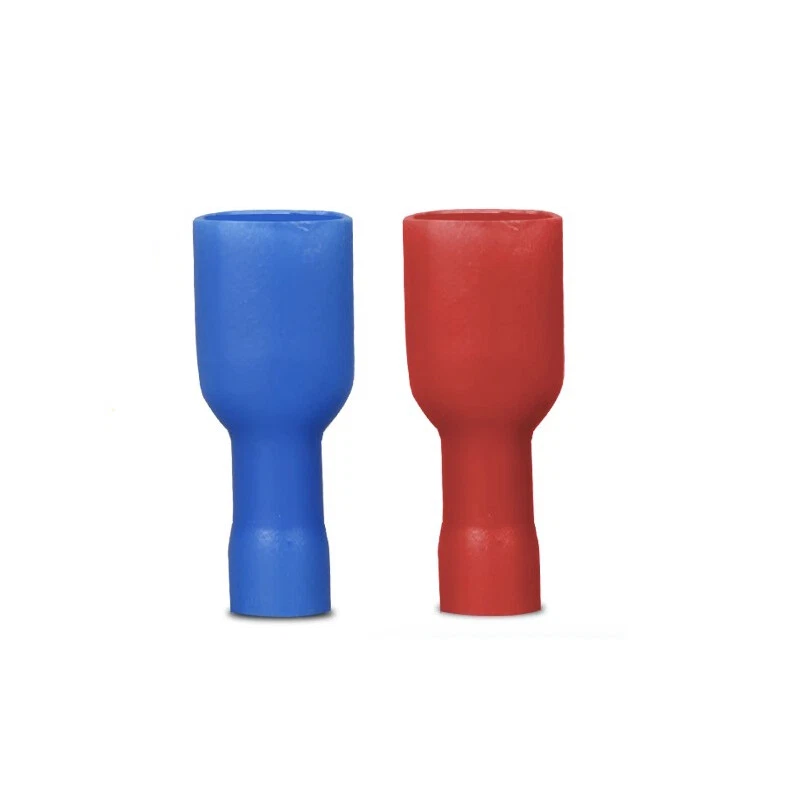 Fully Insulated Female Spade Electrical Terminal Connector  Crimp Connectors  - Image 1 of 4