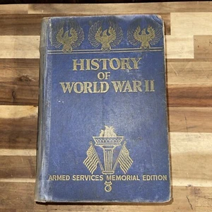 History of World War II Armed Services Memorial Edition Hardcover 1948 - Picture 1 of 14