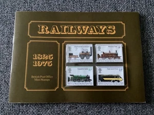 GB 1975 EISENBAHNEN ZÜGE SOUVENIRPACK SG 984 987 IN BLASE NEUWERTIG BRIEFMARKEN SET #73. - Bild 1 von 11