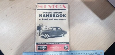 ПОЛНОЕ РУКОВОДСТВО ВЛАДЕЛЬЦА SIMCA ПО РЕМОНТУ И ОБСЛУЖИВАНИЮ 4 И 8 ЦИЛИНДРОВ. UP T0 1960 - Изображение 1 из 4