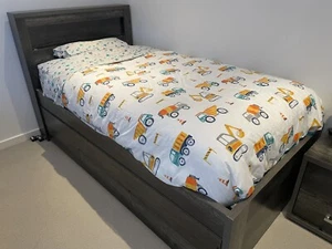 king single bed with trundle - Picture 1 of 5