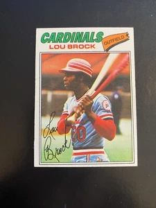 1977 TOPPS BASEBALL #355 LOU BROCK!! $1 SHIPPING!! - Picture 1 of 2