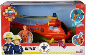 Helicóptero de juguete Simba Fireman Sam Wallaby con funciones de sonido y luz - Imagen 1 de 6