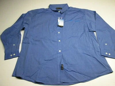 Camisa con botones Dunbrook para mujer talla 2XL azul algodón manga larga logotipo duradero Foto 1 de 4