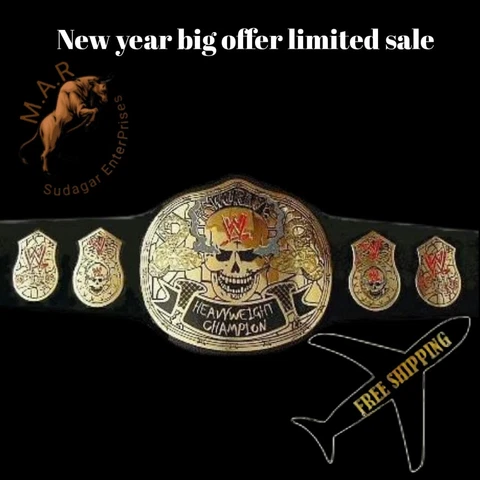 SMOKING SKULL SNAKE SKIN WORLD WRESTLING CHAMPIONSHIP TITLE REPLICA BELT 2MM Cover