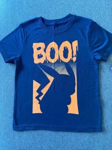 NWT - Pokemon Pikachu Navy Halloween T- Shirt BOO! Extra Small, Small - Picture 1 of 1