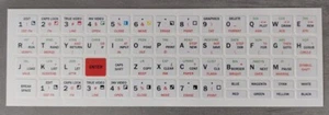 ZX Spectrum Keyboard stickers (white) - Zdjęcie 1 z 4