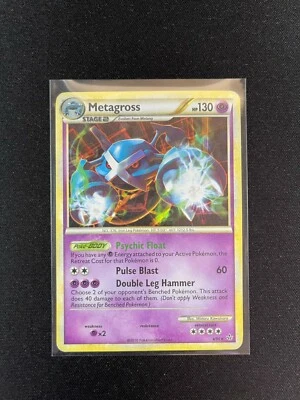 Metagross - 4/95 - Holo Rare HGSS - Unleashed Played Pokemon Card - Image 1 of 2