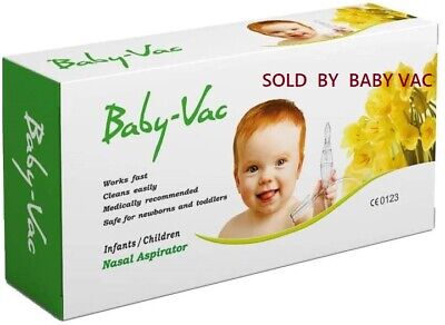 BABY VAC NASAL ASPIRATOR Medically Recommended For Newborn Toddler Children Kids • 19.50€