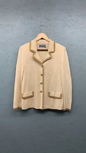 MIRABEAU Collection Sz 12 Light Pink Wool Rayon Evening Jacket Button USA - Picture 1 of 12