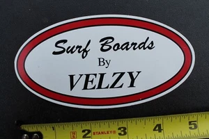 Dale VELZY Surfboards Hap Jacobs Classic Longboards V35 Vintage Surfing STICKER - Picture 1 of 4