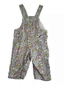 Vintage Kmart Baby 9 Month Overalls Bibs FOOTBALL Corduroy Jumpsuit - Picture 1 of 8